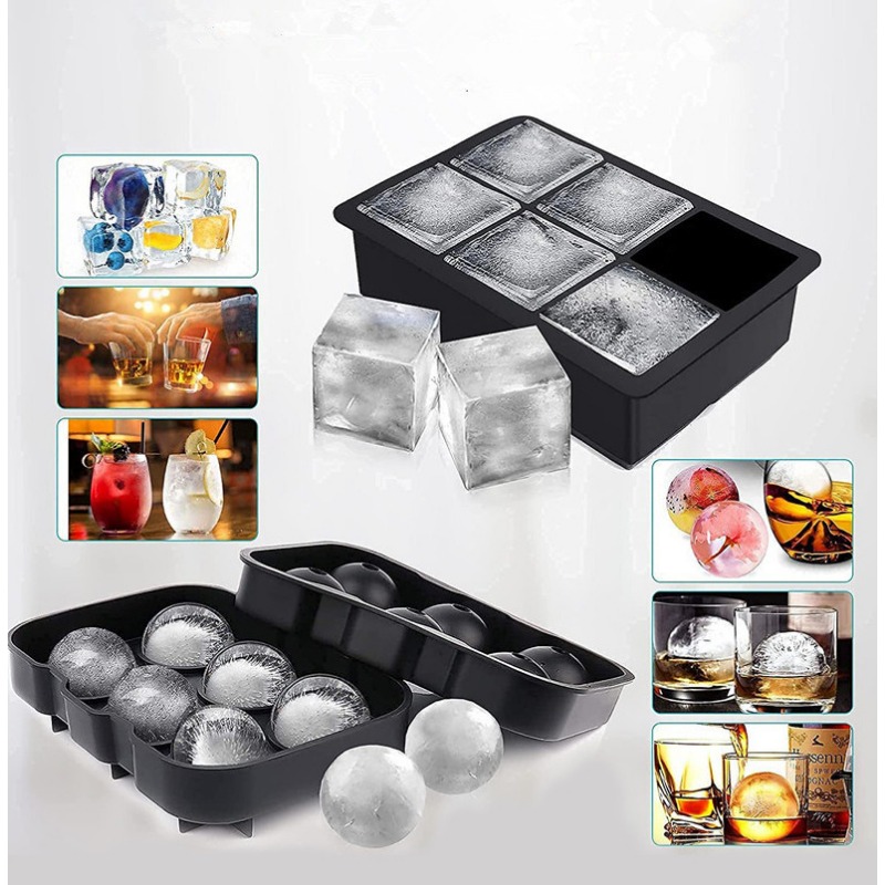 Ice Mold Sphere - 4/6/8/15 Grids Siliconen Ijsblokjesvormen Sferische Ijsvormen