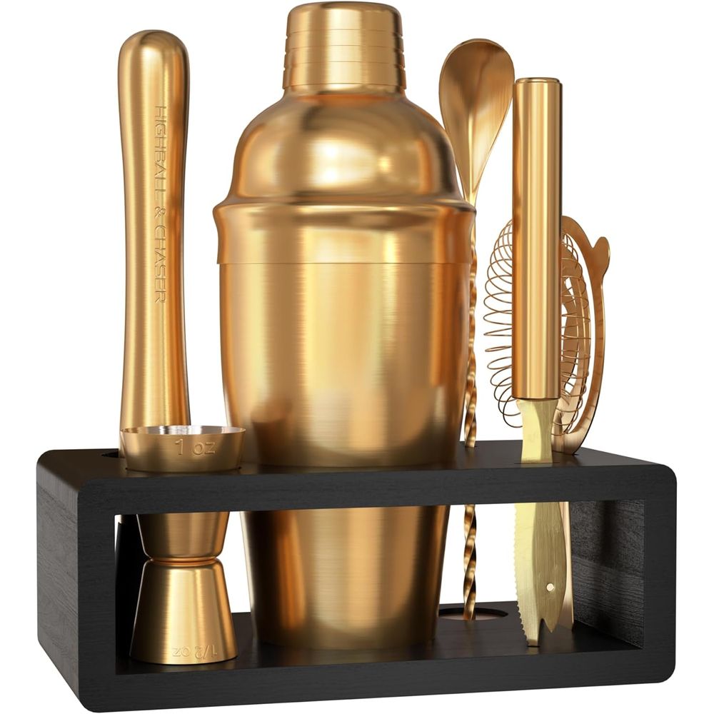 Cocktail Recipe Book - Cocktail Shaker Set: Bartenderset of Home