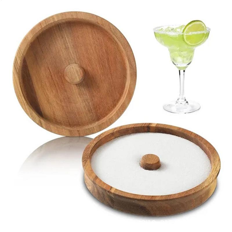 Bitters Bottle Set - Margarita Zout Rimmer Houten Cocktail Suiker