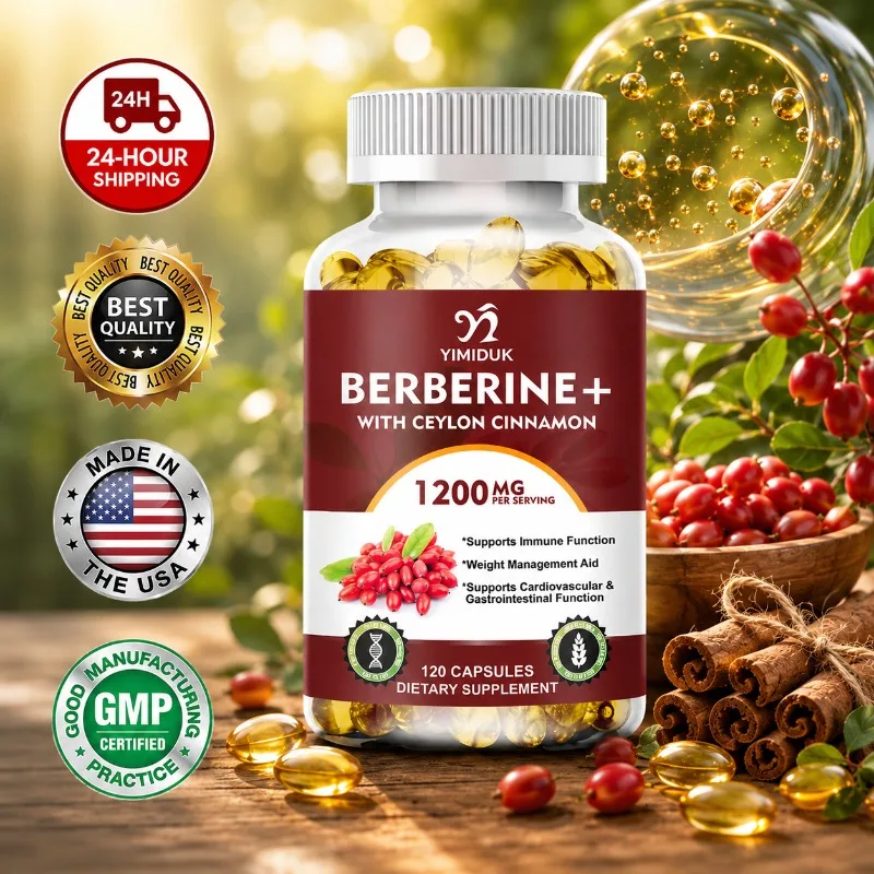 Bitters Bottle Set - Hoogpotente Berberine Capsules, met Kaneel, Bittere