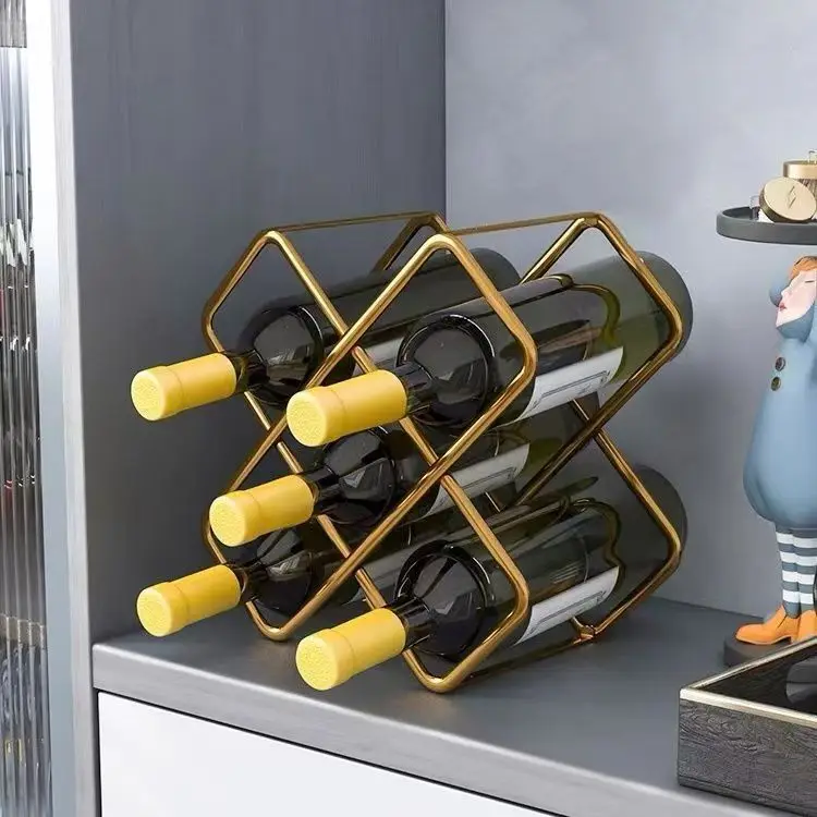 5-delige ijzeren metalen wijnr - Home Bar And Cabinet recensie en prijs