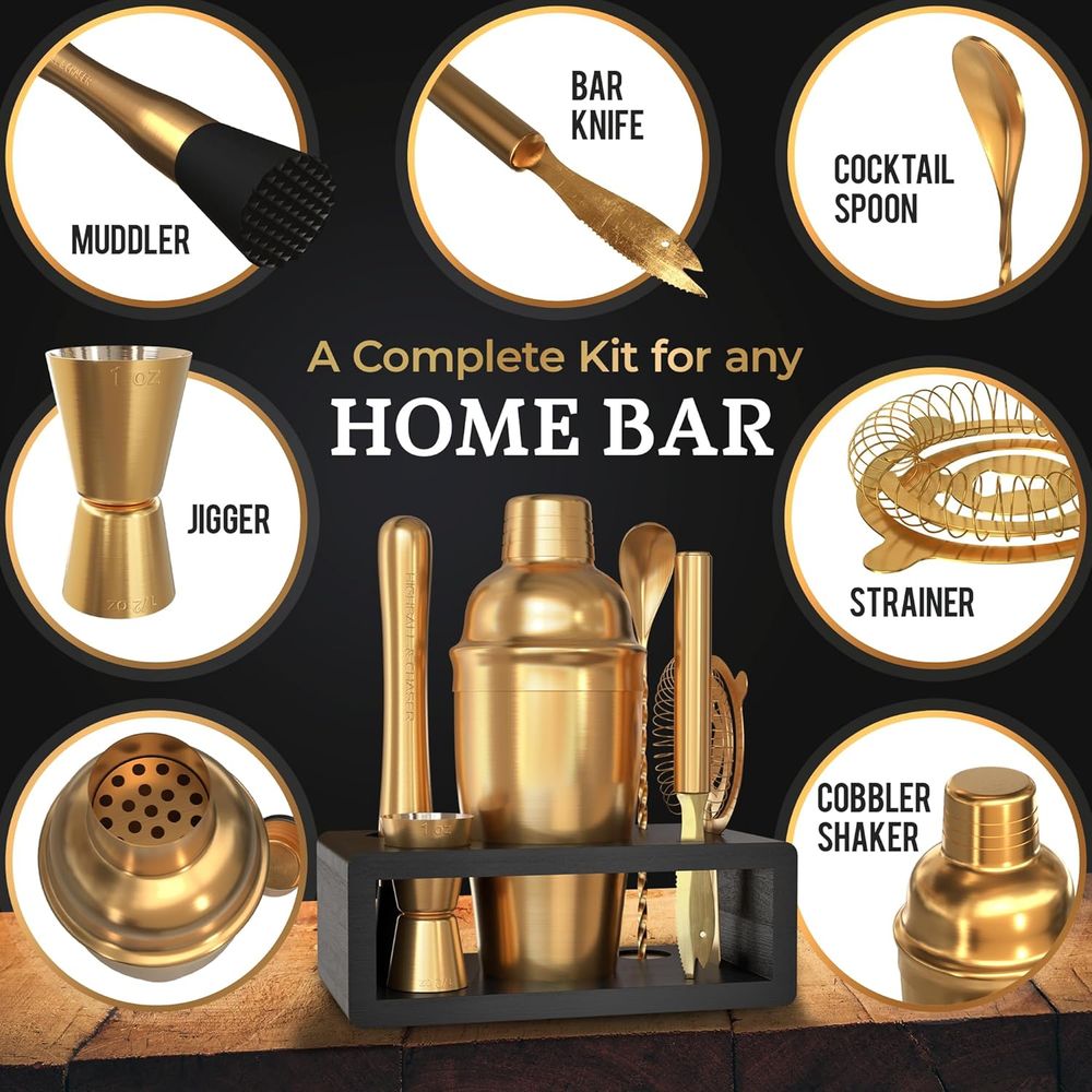 Cocktail Shaker Set: Bartender - Cocktail Recipe Book recensie en prijs