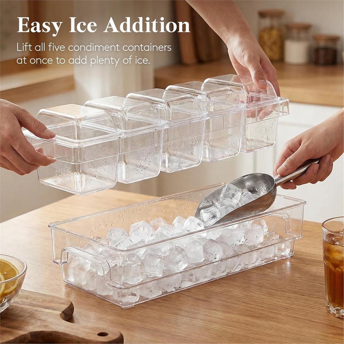Geïsoleerde sausbakjes, taco-b - Garnish Tray Set recensie en prijs