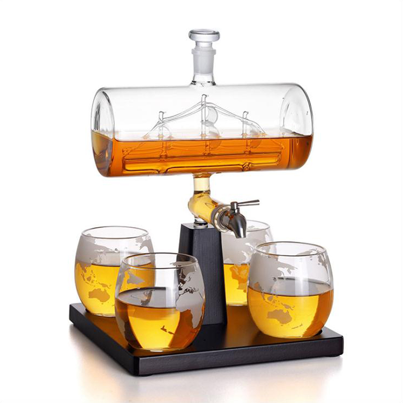 Whiskykaraf met antieke vorm D - Decanter Globe Set recensie en prijs