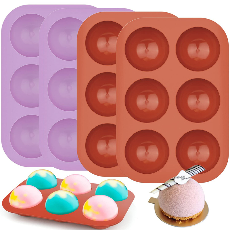 6-holtes halve cirkel silicone - Ice Mold Sphere recensie en prijs